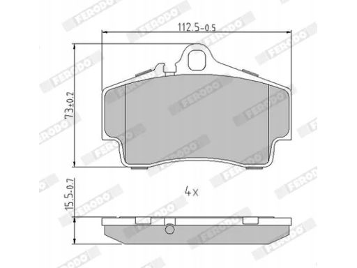 Klocek Hamulcowy Kpl. Klocek Hamulcowy Kpl. Tył , Pasuje Do: Porsche 9