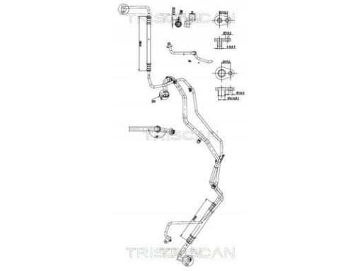 9010 28077 Przewód Klimatyzacji Fiat Scudo, Opel Vi Triscan
