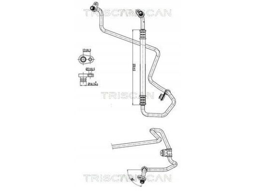 9010 28072 Przewód Klimatyzacji Citroen C4 Cactus 1 Triscan