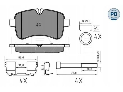 025 292 3221/Pd Klocek Hamulcowy Kpl. Tył , Pasuje Do: Iveco Daily Iii