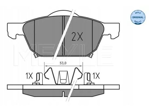 025 258 0417 Klocek Hamulcowy Kpl. Przód , Pasuje Do: Honda Accord Vii