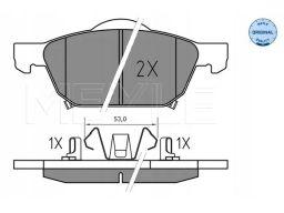 025 258 0417 Klocek Hamulcowy Kpl. Przód , Pasuje Do: Honda Accord Vii