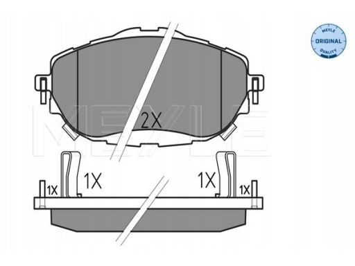 025 256 9819 Klocek Hamulcowy Kpl. Przód , Pasuje Do: Toyota Auris,