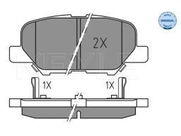 025 256 8814 Klocek Hamulcowy Kpl. Tył (Z Podkładką Wytłumiającą), Pas