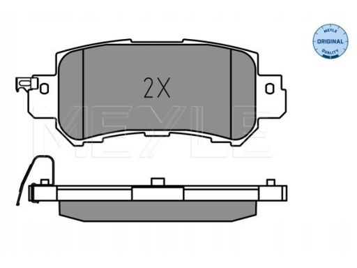 025 255 4014 Klocek Hamulcowy Kpl. Tył (Z Podkładką Wytłumiającą), Pas