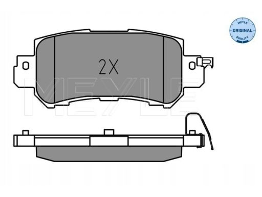 025 255 4014 Klocek Hamulcowy Kpl. Tył (Z Podkładką Wytłumiającą), Pas