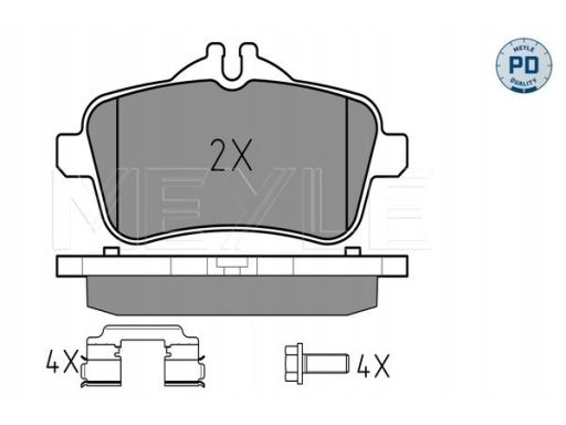025 252 1518/Pd Klocek Hamulcowy Kpl. Tył , Pasuje Do: Mercedes Gl (X1