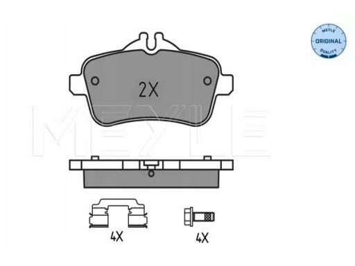 025 252 1618 Klocek Hamulcowy Kpl. Tył , Pasuje Do: Mercedes A (W176),
