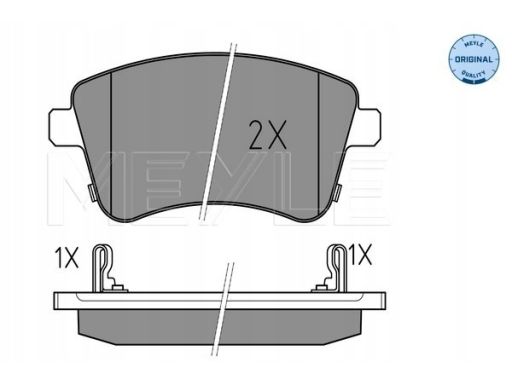 025 251 8419/W Klocek Hamulcowy Kpl. Przód (Z Podkładką Wytłumiającą),
