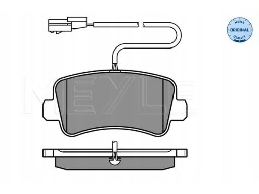 025 251 1218/W Klocek Hamulcowy Kpl. Tył (Z Podkładką Wytłumiającą),