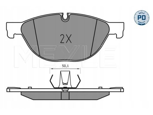 025 250 4519/Pd Klocek Hamulcowy Kpl. Przód (Z Podkładką Wytłumiającą)