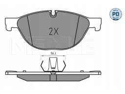 025 250 4519/Pd Klocek Hamulcowy Kpl. Przód (Z Podkładką Wytłumiającą)