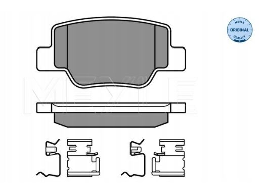 025 249 2616/W Klocek Hamulcowy Kpl. Tył (Z Podkładką Wytłumiającą),
