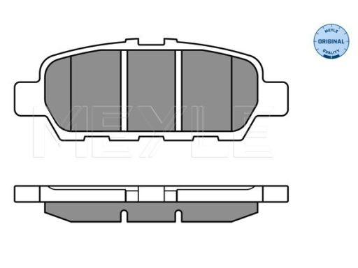 025 248 7113/W Klocek Hamulcowy Kpl. Tył (Z Podkładką Wytłumiającą),
