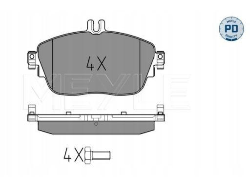 025 248 6919/Pd Klocek Hamulcowy Kpl. Przód , Pasuje Do: Mercedes A