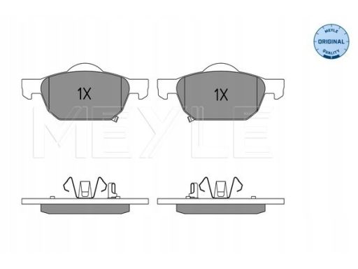 025 247 9617/W Klocek Hamulcowy Kpl. Przód , Pasuje Do: Honda Accord V