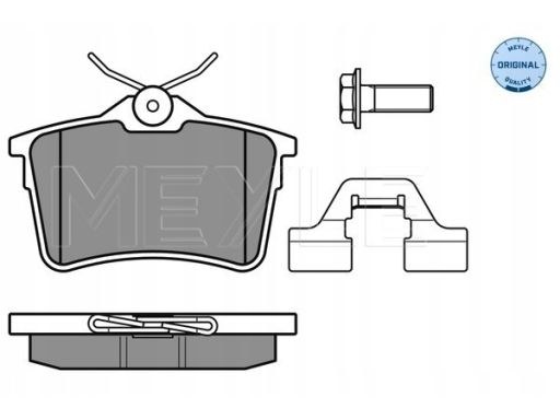 025 247 6516/W Klocek Hamulcowy Kpl. Tył , Pasuje Do: Citroen Berlingo
