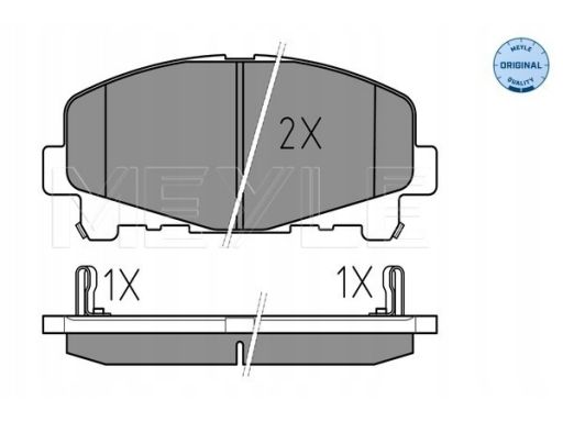 025 247 6616 Klocek Hamulcowy Kpl. Przód , Pasuje Do: Honda Accord Vii