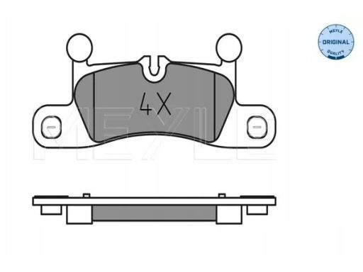 025 247 2116 Klocek Hamulcowy Kpl. Tył , Pasuje Do: Porsche Cayenne, V