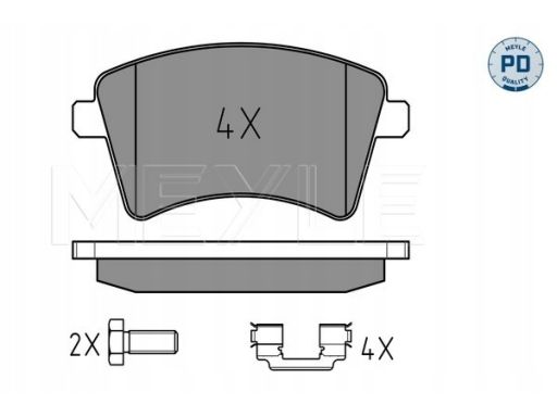 025 246 9318/Pd Klocek Hamulcowy Kpl. Przód (Z Dodatkami, Z Podkładką