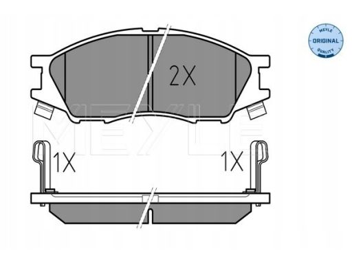 025 246 4815/W Klocek Hamulcowy Kpl. Przód , Pasuje Do: Nissan Almera