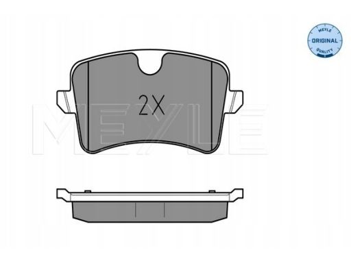 025 246 0617/W Klocek Hamulcowy Kpl. Tył (Z Podkładką Wytłumiającą),