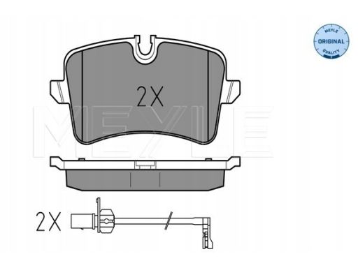 025 246 0617/W Klocek Hamulcowy Kpl. Tył (Z Podkładką Wytłumiającą),