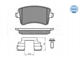 025 246 0617/K2 Klocek Hamulcowy Kpl. Tył , Pasuje Do: Audi A4 Allroad