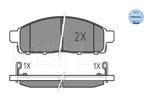 025 245 2916/W Klocek Hamulcowy Kpl. Przód , Pasuje Do: Fiat Fullback,