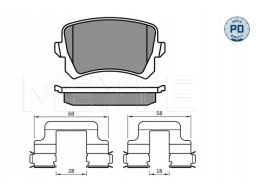 025 244 8317/Pd Klocek Hamulcowy Kpl. Tył , Pasuje Do: Audi A6 C6, Q3,