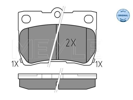 025 243 2315/W Klocek Hamulcowy Kpl. Tył , Pasuje Do: Lexus Gs, Is C,