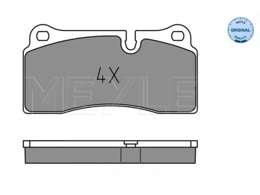 025 242 6118 Klocek Hamulcowy Kpl. Tył (Z Podkładką Wytłumiającą), Pas
