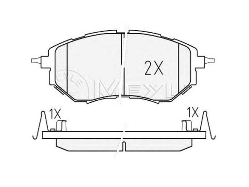 025 242 2218/W Klocek Hamulcowy Kpl. Przód , Pasuje Do: Subaru Foreste
