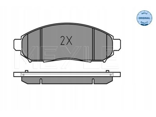 025 242 2716/W Klocek Hamulcowy Kpl. Przód , Pasuje Do: Nissan Leaf,