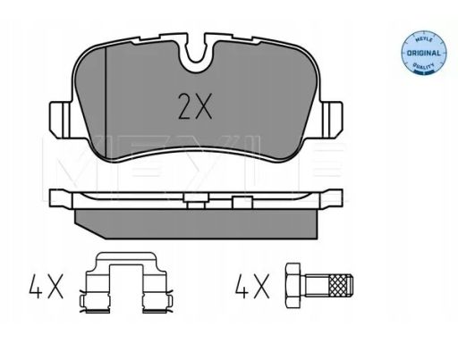 025 241 9217 Klocek Hamulcowy Kpl. Tył , Pasuje Do: Land Rover Discove