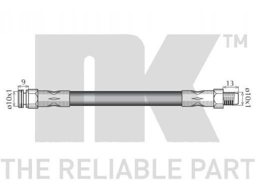 853761 Przewód Ham. Elast. Citroen/Peugeot P. J Nk