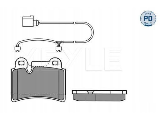 025 240 9717/Pd Klocek Hamulcowy Kpl. Tył , Pasuje Do: Vw Touareg 2.5D