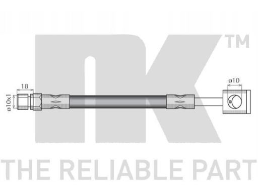 853647 Przewód Ham. Elast. Opel P. Corsa/Tigra Nk