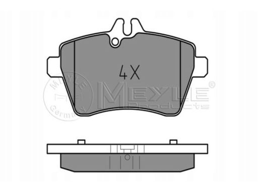 025 240 7719 Klocek Hamulcowy Kpl. Przód , Pasuje Do: Mercedes A (W169