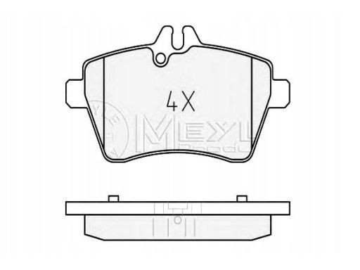 025 240 7719 Klocek Hamulcowy Kpl. Przód , Pasuje Do: Mercedes A (W169