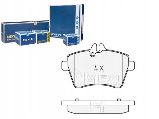 025 240 7719 Klocek Hamulcowy Kpl. Przód , Pasuje Do: Mercedes A (W169