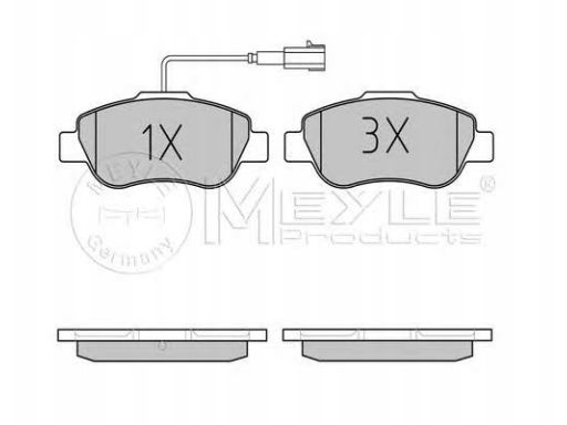 025 240 7218 Klocek Hamulcowy Kpl. Przód (Z Podkładką Wytłumiającą),