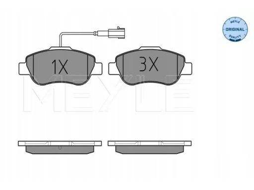025 240 7218 Klocek Hamulcowy Kpl. Przód (Z Podkładką Wytłumiającą),