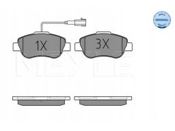 025 240 7218 Klocek Hamulcowy Kpl. Przód (Z Podkładką Wytłumiającą),