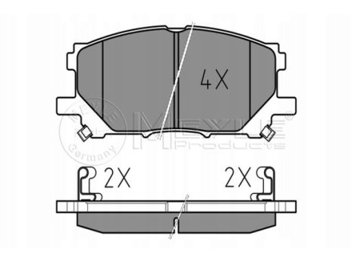 025 239 8916 Klocek Hamulcowy Kpl. Przód , Pasuje Do: Lexus Gs, Rc, Rx