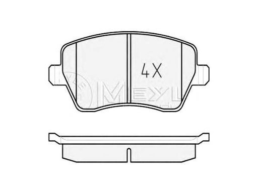 025 239 7317/Pd Klocek Hamulcowy Kpl. Przód , Pasuje Do: Mercedes Cita