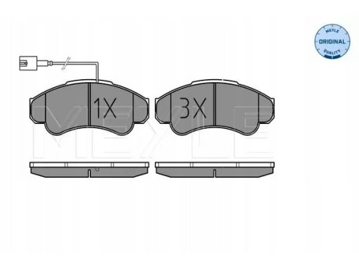 025 239 1919/W Klocek Hamulcowy Kpl. Przód , Pasuje Do: Citroen Jumper