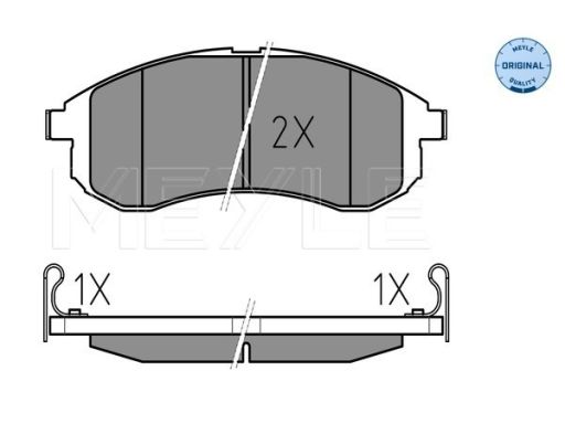 025 238 7914/W Klocek Hamulcowy Kpl. Przód , Pasuje Do: Mitsubishi L20