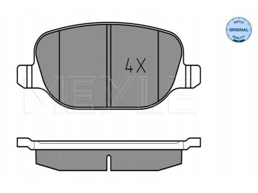 025 237 6017 Klocek Hamulcowy Kpl. Tył , Pasuje Do: Alfa Romeo 159, Br