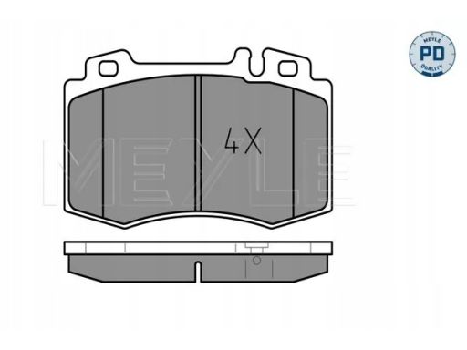 025 237 4517/Pd Klocek Hamulcowy Kpl. Przód , Pasuje Do: Mercedes C